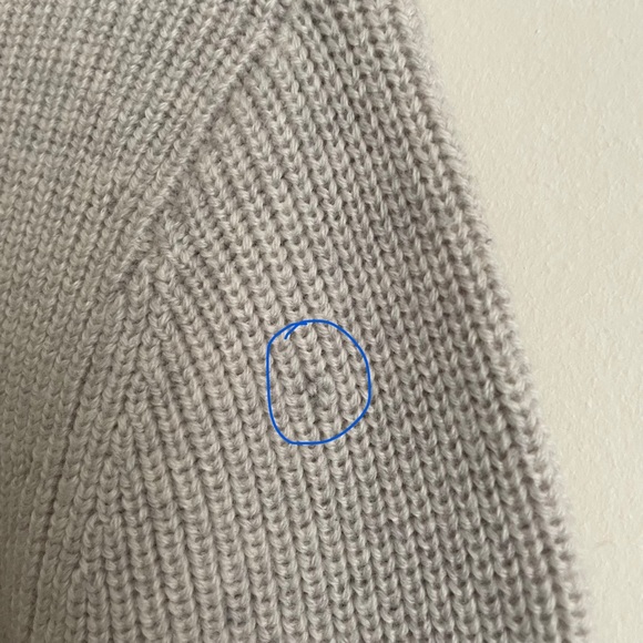 Aritzia Wilfred Free Jeanine Wool Polo Collared Henley Sweater in Heather Birch - Picture 10 of 15